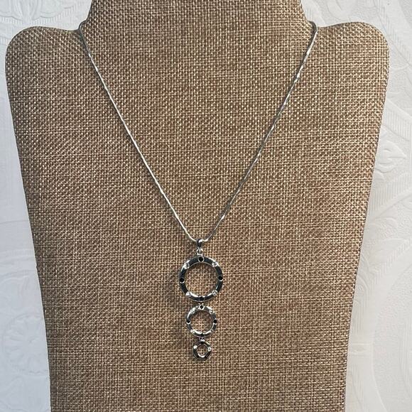 Cookie Lee Jewelry - Cookie Lee Three Generations Necklace with Rhinestone Accents